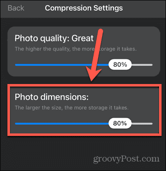 kompres pengaturan ukuran gambar aplikasi foto