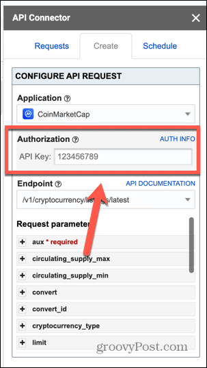 otorisasi konektor api