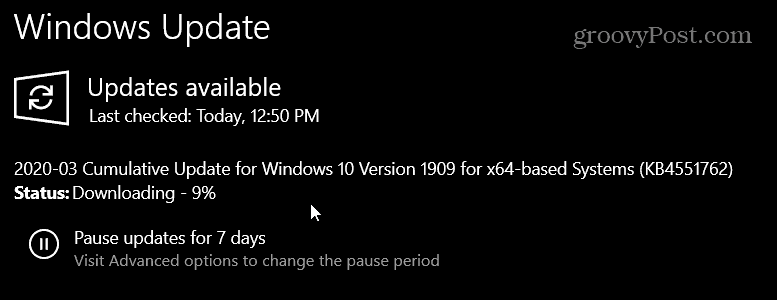 KB4451762 untuk Windows 10 1903 dan 1909