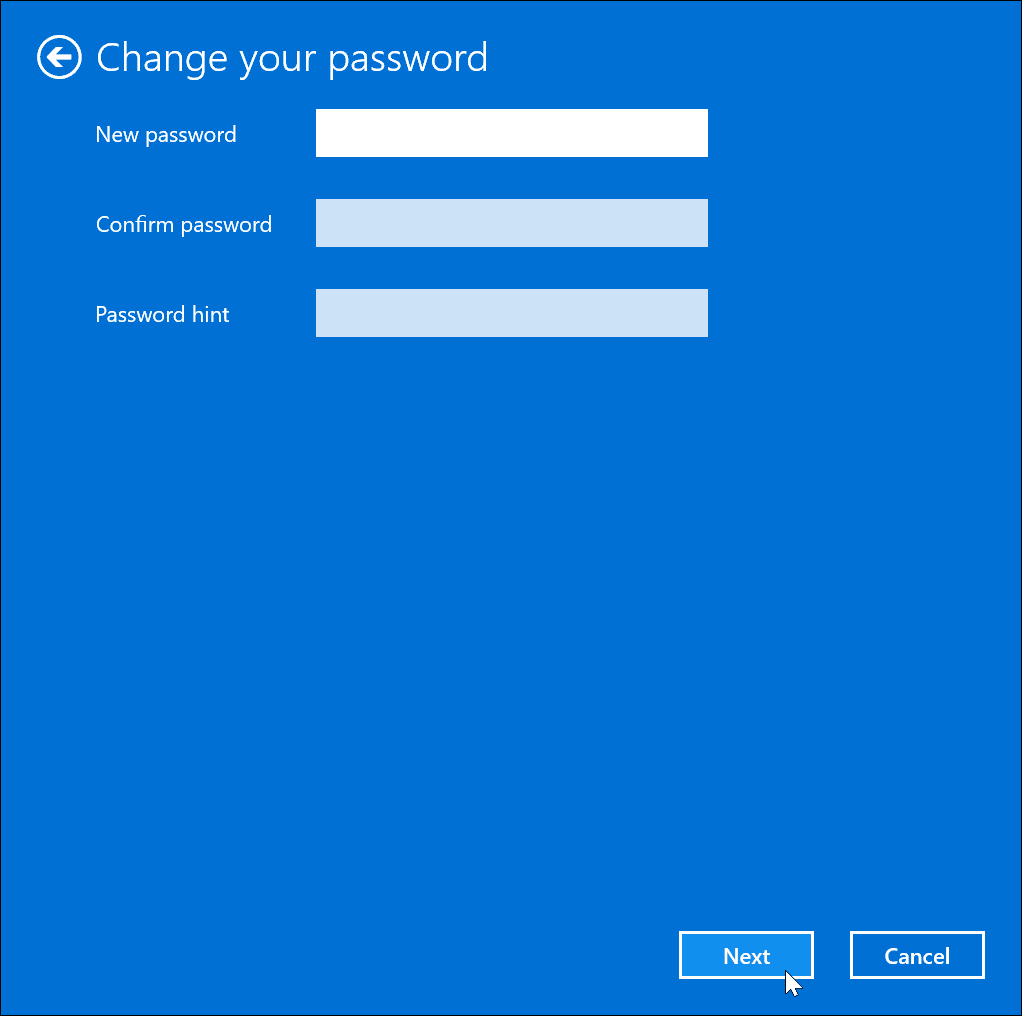 Hapus Kata Sandi Anda di Windows 11