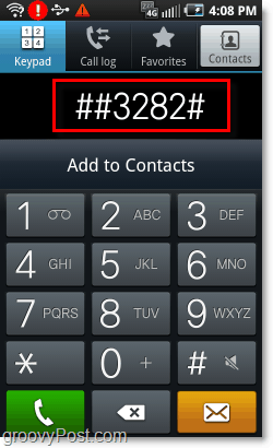 masukkan ## 3282 # di mana Anda memerlukan kode msl Anda