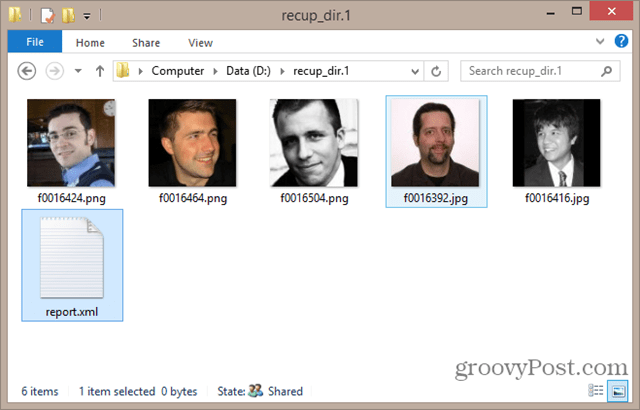 mengganti nama file di photorec - memulihkan foto yang dihapus