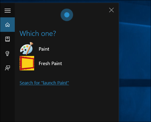 Cortana Launch Paint