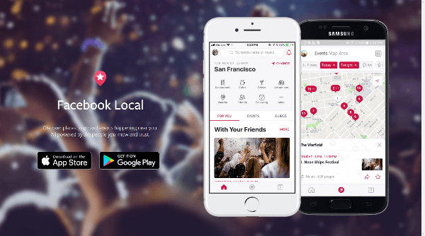 Facebook memperkenalkan Facebook Local, aplikasi baru yang memungkinkan Anda menelusuri semua hal keren yang terjadi di tempat Anda tinggal atau di mana Anda bepergian.