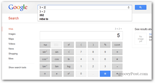 Google Search Memiliki Kalkulator Ilmiah Terpasang
