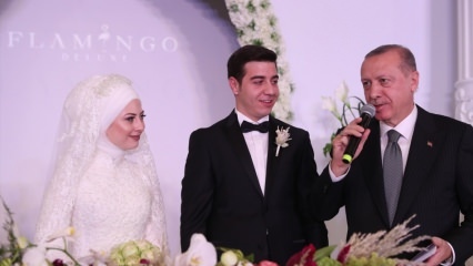 Presiden Erdogan menyaksikan pernikahan di Kayseri