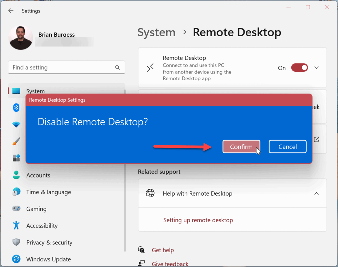 Cara Menonaktifkan Desktop Jarak Jauh di Windows 11