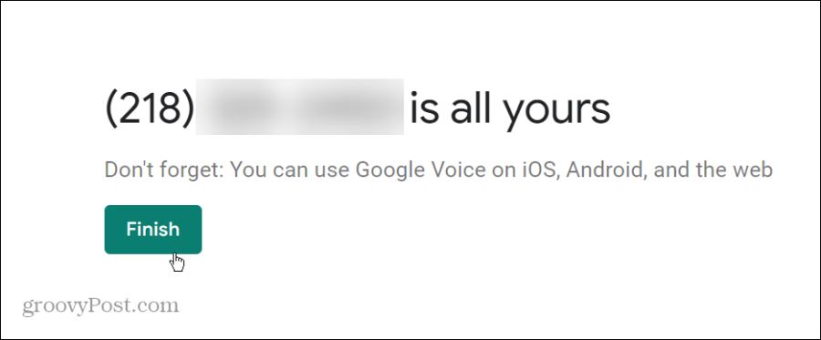 Nomor Google Voice Anda