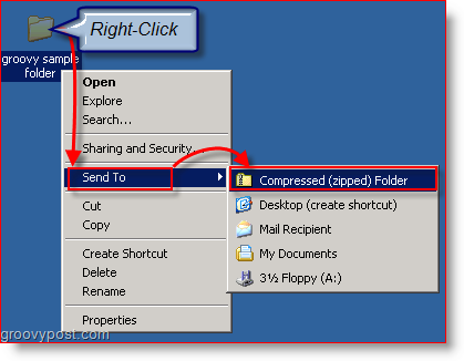 Kompres File dan Folder menggunakan Windows XP