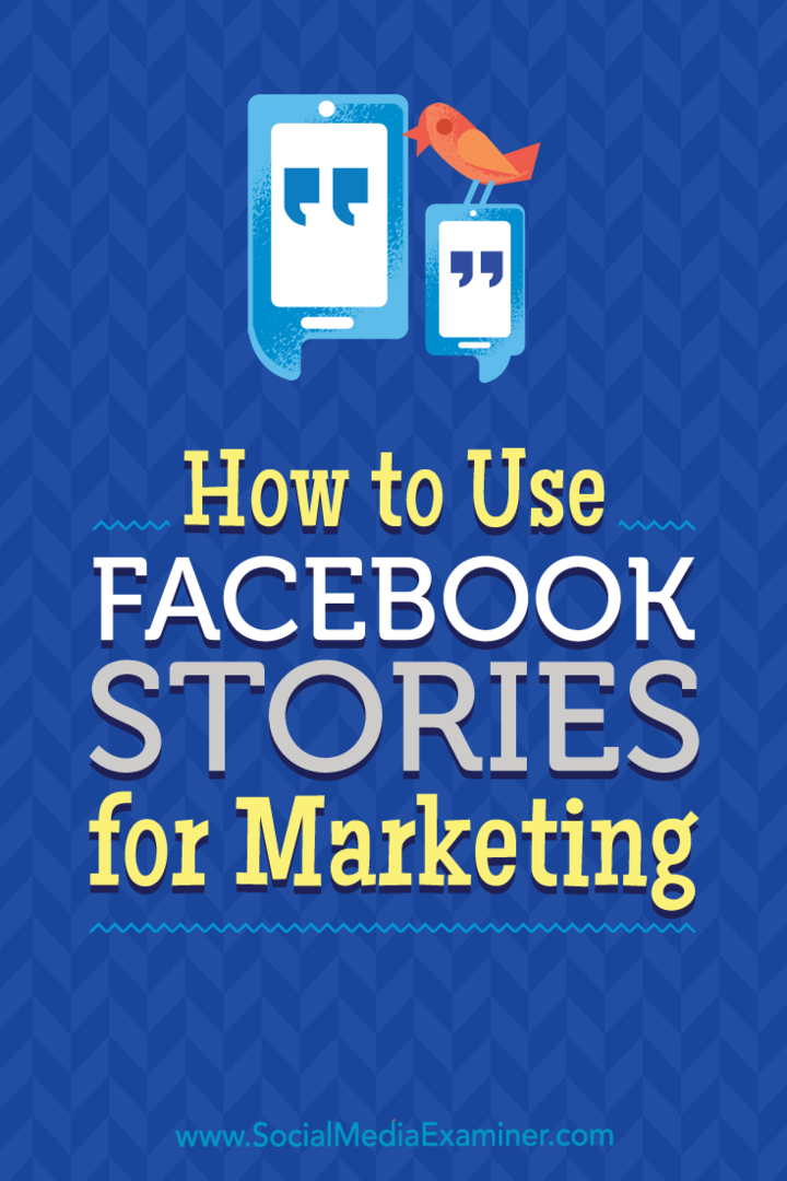 Cara Menggunakan Cerita Facebook untuk Pemasaran: Penguji Media Sosial
