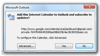Kalender Google ke Outlook 2010` Kalender Google ke Outlook 2010
