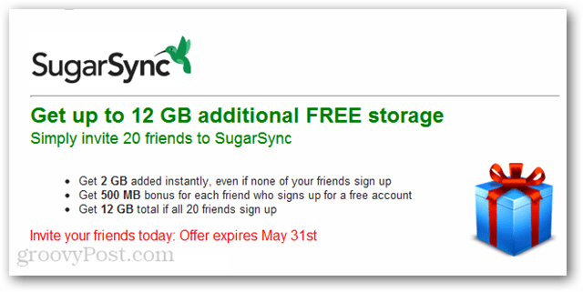 SugarSync: Dapatkan Ruang Bebas Hingga 12GB Hingga 31 Mei