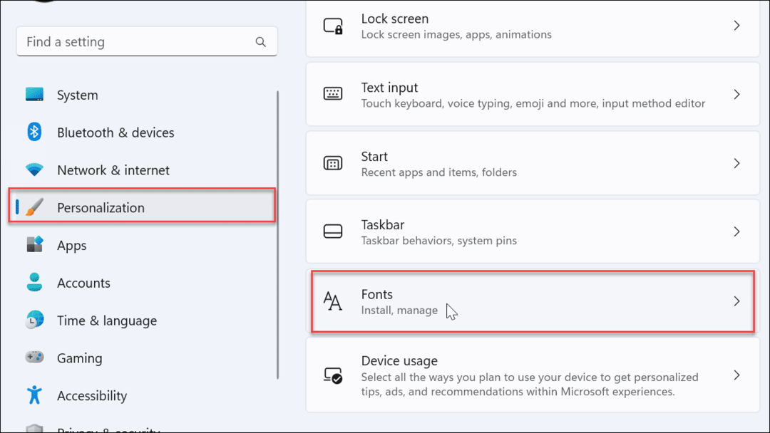Cara Menginstal atau Menghapus Instalasi Font di Windows 11