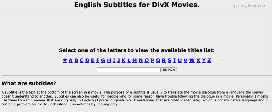 subtitle bahasa Inggris untuk beranda film divx