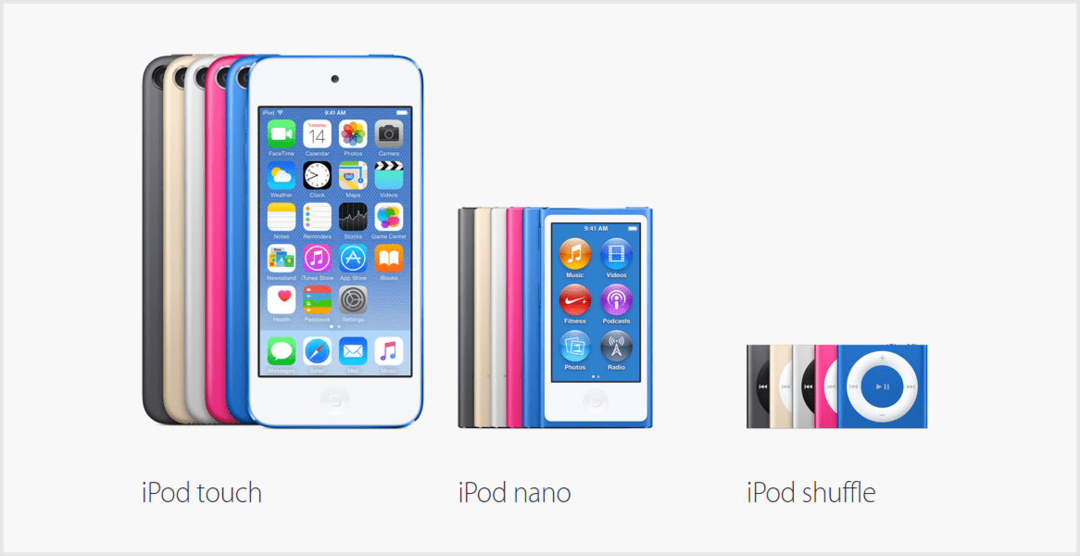 Apple iPod Lineup Baru Diumumkan Hari Ini