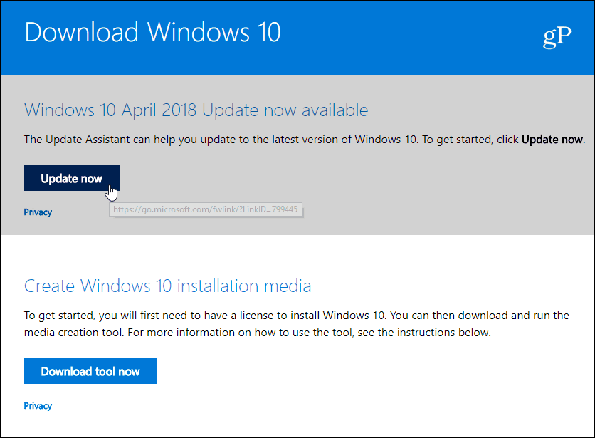 Unduh Pembaruan Windows 10 April 2018