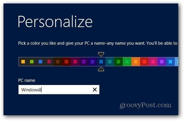Personalisasi Windows 8