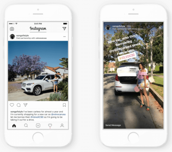 Instagram membuat konten bersponsor di situs lebih transparan.