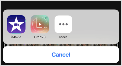 Ketuk ikon CropVS untuk membuka alat aplikasi.