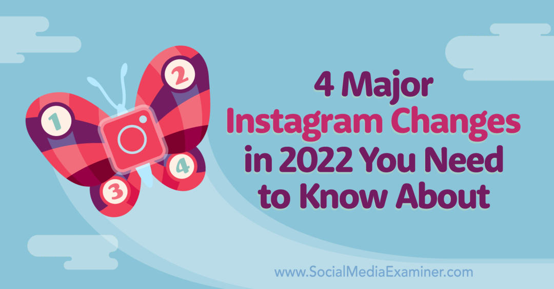 4 Perubahan Besar Instagram di 2022 yang Perlu Anda Ketahui oleh Marly Broudie di Social Media Examiner.