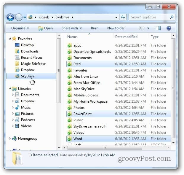 Folder Kantor SkyDrive