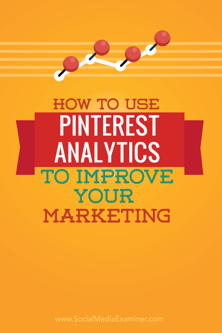 Cara Menggunakan Analisis Pinterest untuk Meningkatkan Pemasaran Anda: Penguji Media Sosial
