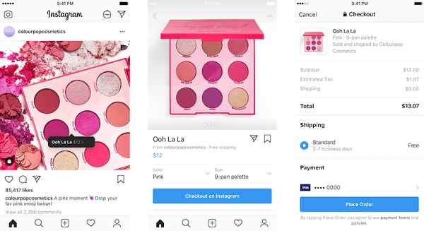 Fitur checkout baru di Instagram diluncurkan sebagai beta tertutup untuk bisnis dan pembeli tertentu di AS.