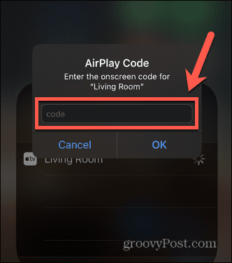 kode sandi airplay iphone