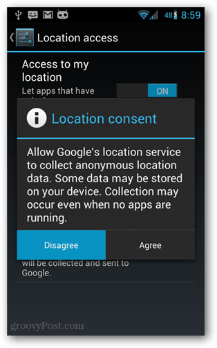 persetujuan lokasi android