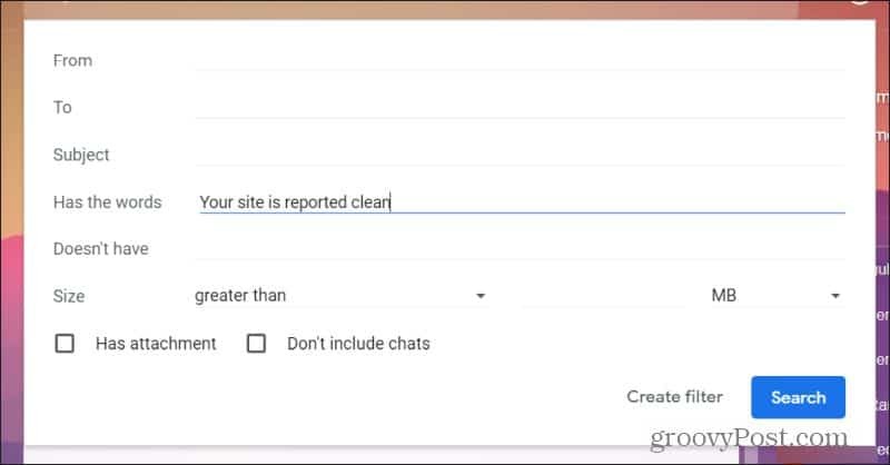 mengatur input filter gmail