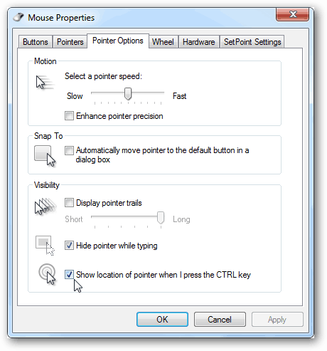 Cara Mudah Menemukan Pointer Mouse di Windows