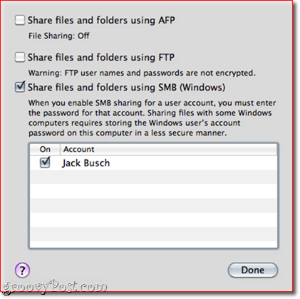 Berbagi File dan Folder OS X - Windows 7