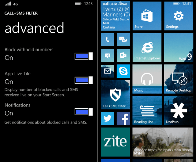 Blokir Panggilan Windows Phone 8.1