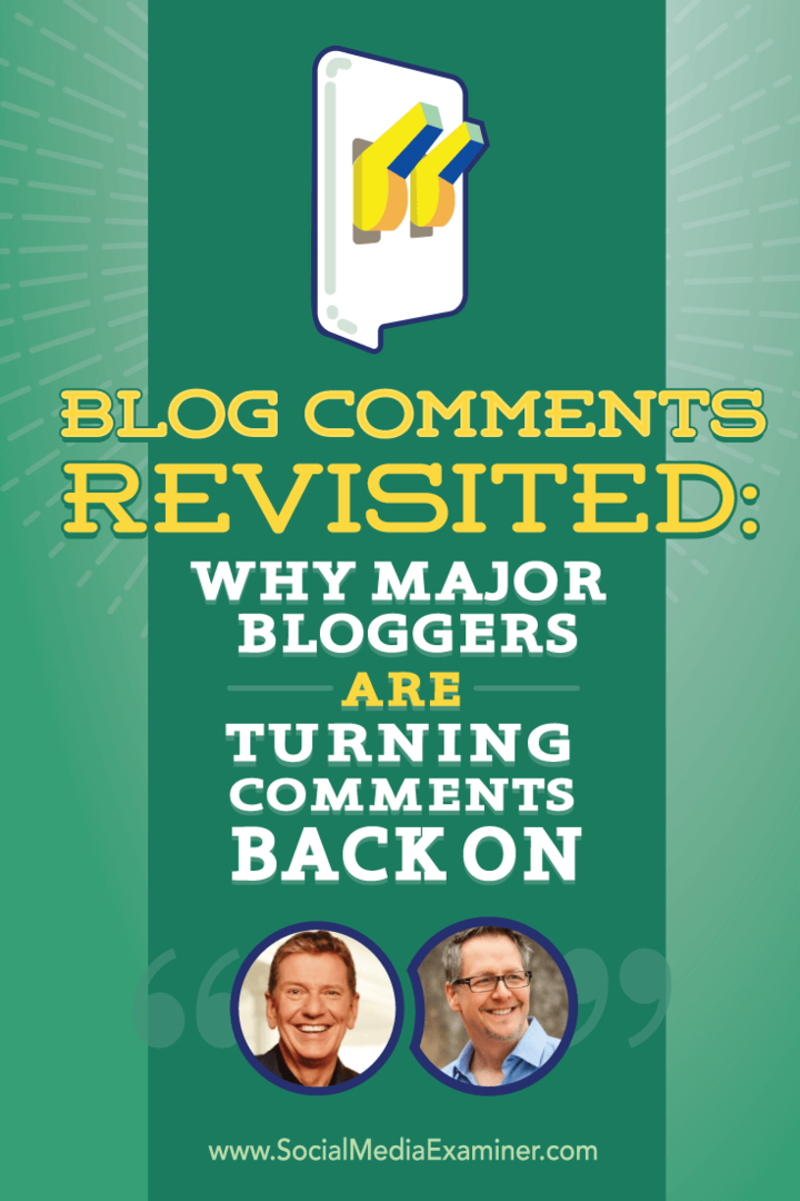 Komentar Blog Revisited: Mengapa Blogger Besar Menghidupkan Kembali Komentar: Penguji Media Sosial
