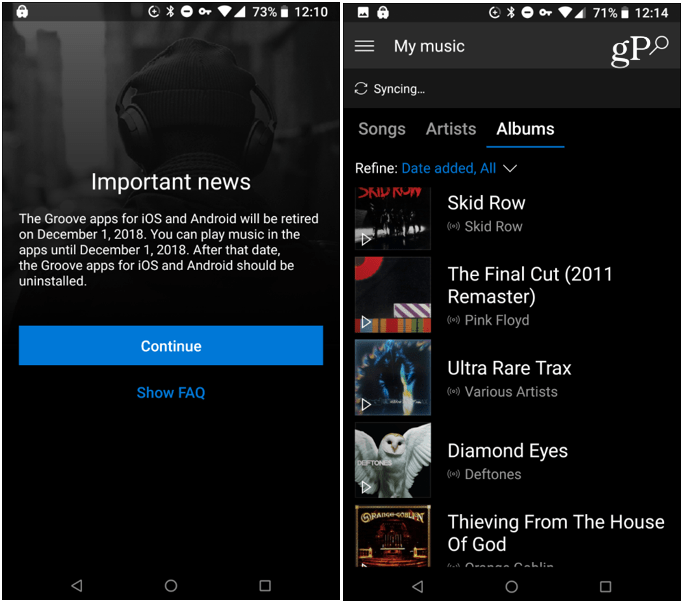 Aplikasi Musik Groove Android