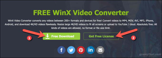 Mengunduh WinX Video Converter