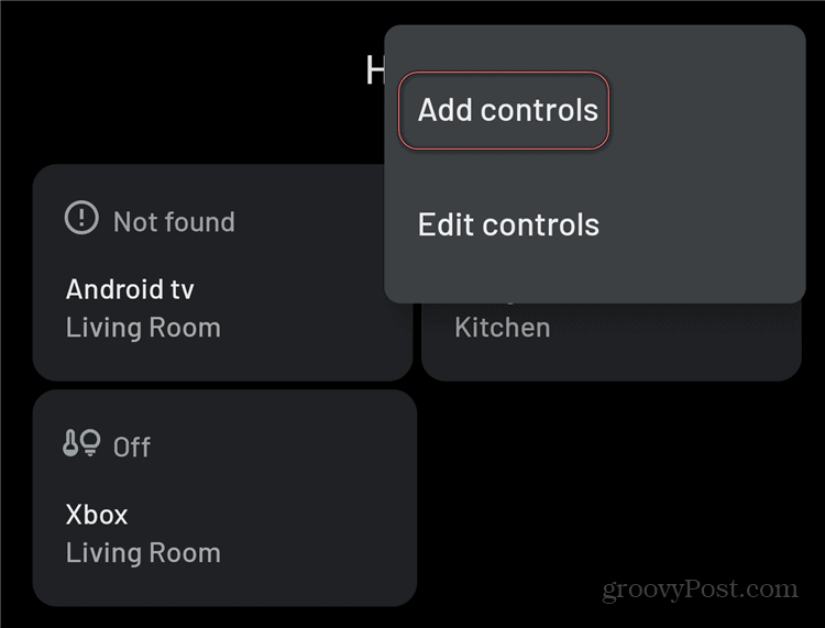 Kontrol Android Smart Home menambahkan