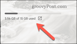 Contoh tunjangan penyimpanan untuk akun Gmail