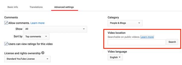 Tambahkan lokasi ke video YouTube Anda agar dapat ditelusuri secara geografis.