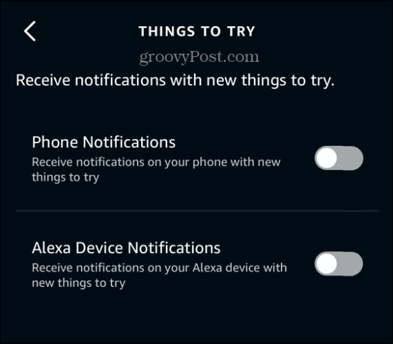 notifikasi aplikasi alexa mati