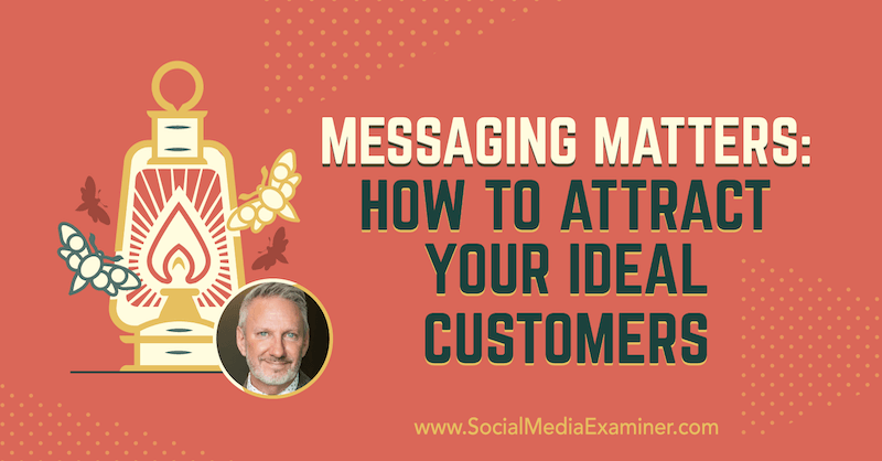 Messaging Matters: Cara Menarik Pelanggan Ideal Anda menampilkan wawasan dari Jeffrey Shaw di Podcast Pemasaran Media Sosial.