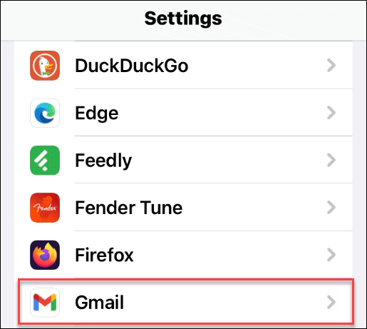 default gmail