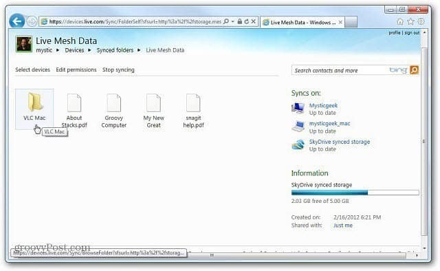 Windows Live Mesh 2011 untuk Mac: Memulai
