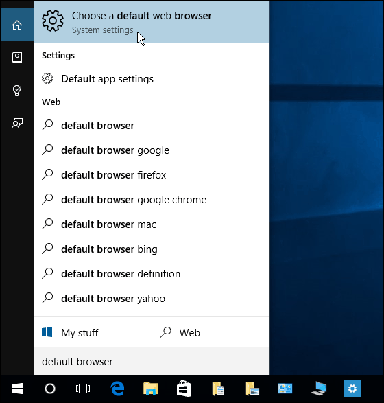 Cortana Cari Windows 10