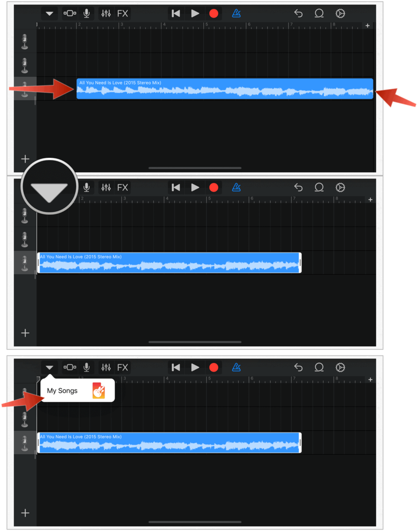 GarageBand lagu saya