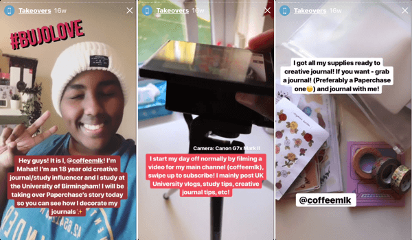 Cara merekrut influencer sosial berbayar, contoh Instagram yang diambil alih oleh @frompaperchase