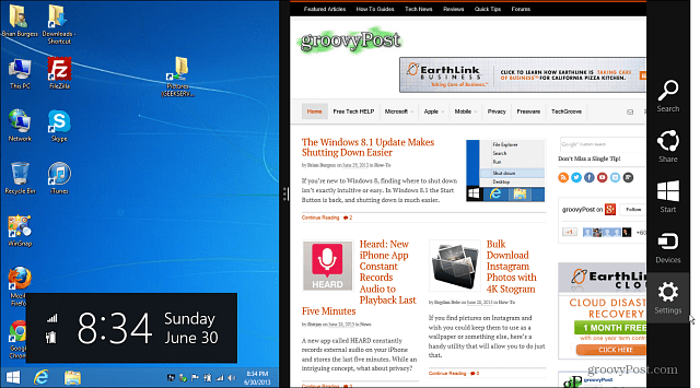 Windows 8.1 Desktop UI modern