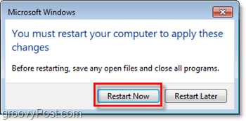 restart komputer untuk menyelesaikan mematikan internet explorer 8 di windows 7