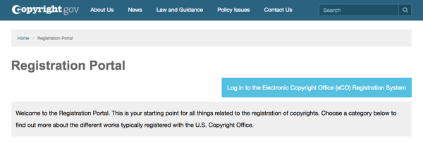 Gunakan portal pendaftaran di Copyright.gov untuk memandu Anda melalui proses tersebut.