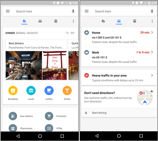 Google Maps untuk Android Mendapatkan Info Perjalanan Real-Time